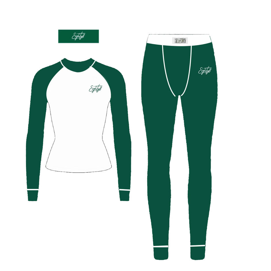 Green and White Contour Set