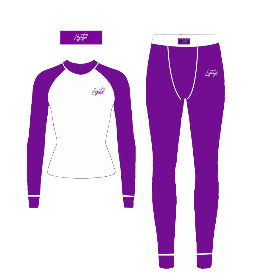 Purple and White Contour Set